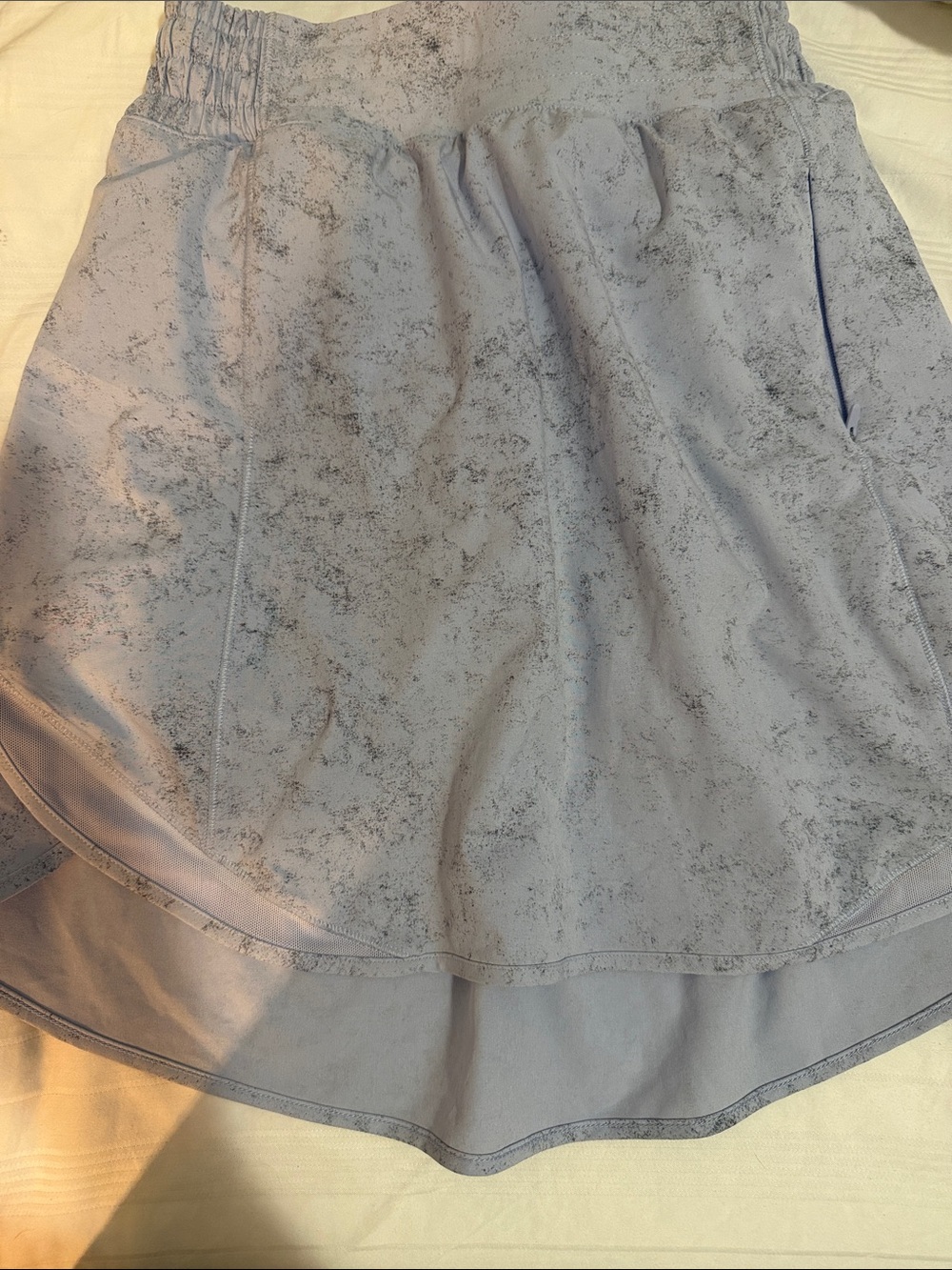 lululemon athletica Light Gray Marled High-Low Skirt